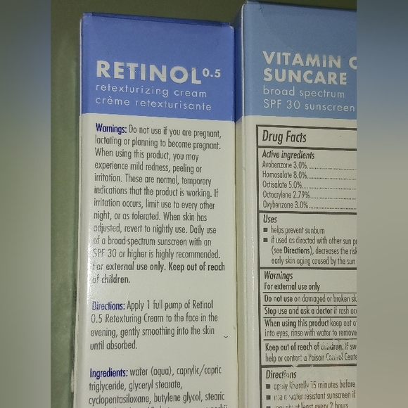 *SEALED* Obagi Retinol 0.5 & Vitamin C Spf30 Sunscreen Bundle - Picture 7 of 14